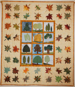 Geburtstagsquilt Herbstwald